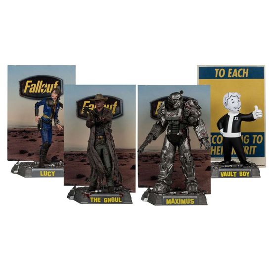 Набор фигурок Фоллаут Lucy Maximus The Ghoul And Vault Boy 4PK 15см 140972