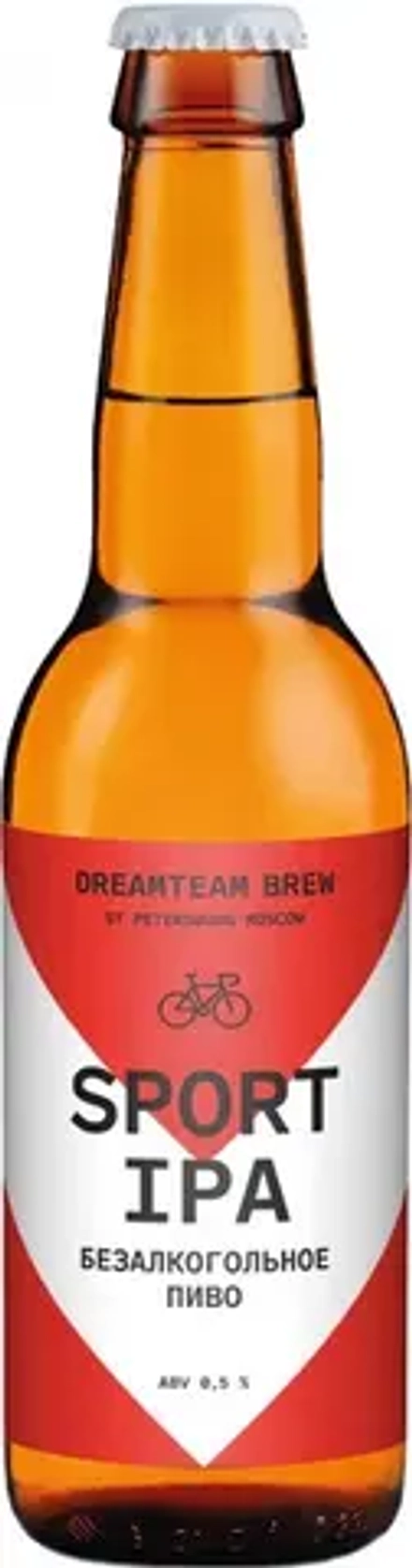 Пиво Дримтим Спорт ИПА Безалкогольное / Dreamteam Sport IPA 0.33 - стекло