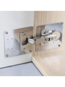 Пластина для ремонта петли мебельной, ремкомплект, 4 шт.