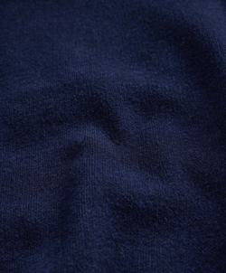 Oysho Свитер с высоким воротником и молнией до уровня груди, синий