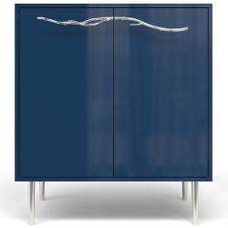 Комод Арт Колор Стайл Сильвер с 2 полками Королевский синий