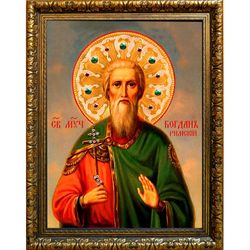 Богдан (Феодот) Римский мученик. Икона на холсте.