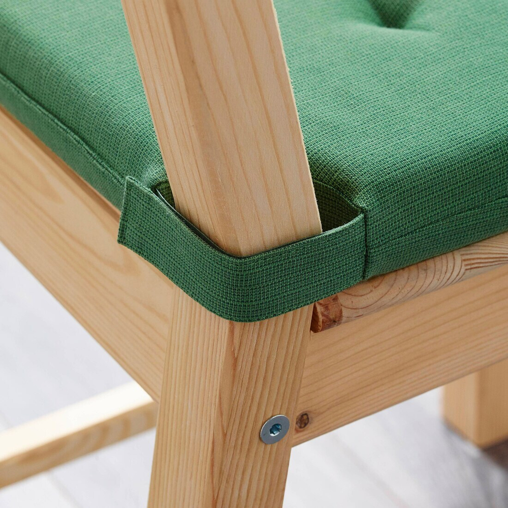 Подушка на стул JUSTINA, зелёный, 42*40*4 см