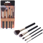 Кисти для макияжа 5шт «ДИ МАРКО», цвет черный, 10*19см/19см