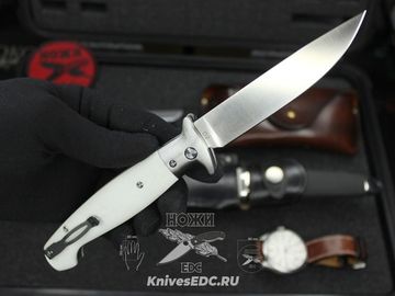 Складной нож Steelclaw Страйк 01W c клинком из стали D2, рукоять G10