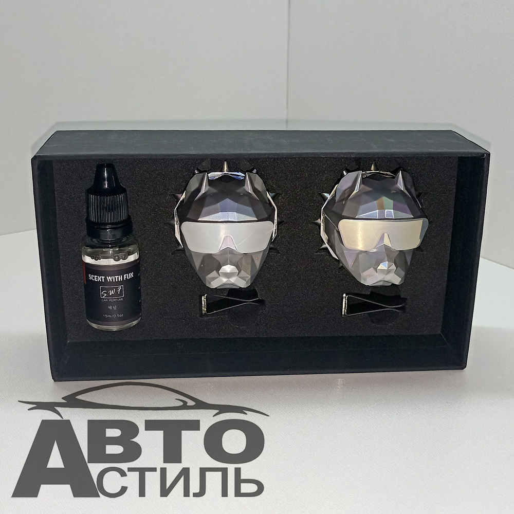 Ароматизатор-игрушка -на обдув- Собачки ПИТБУЛЬ - YC-35DC Dazzle colour white