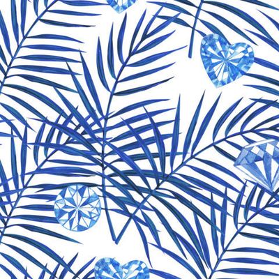 Пальма и кристаллы