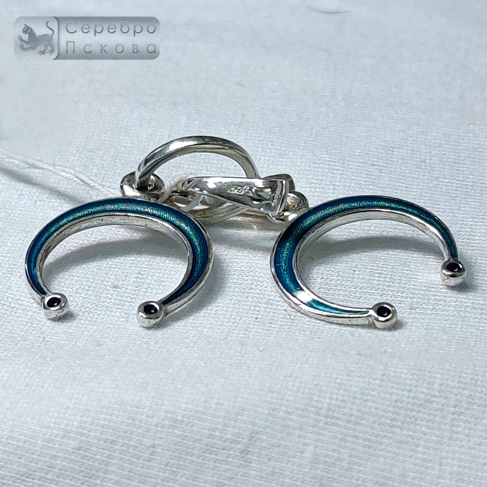 Лунница с эмалью