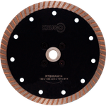 Диск алмазный Турбо с фланцем по граниту KRUGO 150x1,6Еx2,4x10НxМ14, RTB06AM14