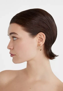 STRADIVARIUS Набор из 6 пар базовых сережек, золотой