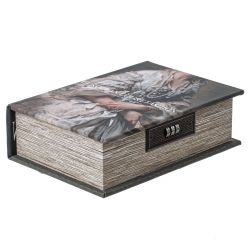 GAEM Шкатулка-книга с кодовым замком, L15,5 W6,5 H22 см