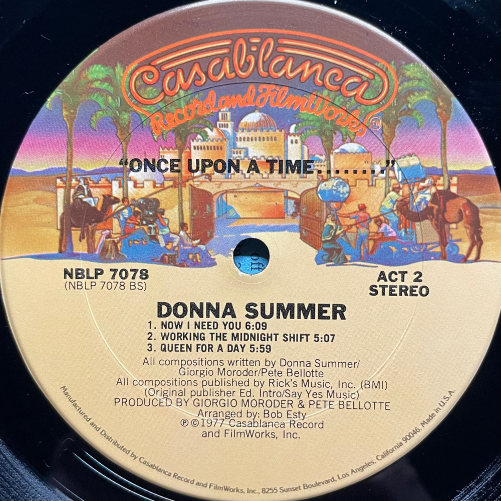 Donna Summer ‎– Once Upon A Time 2LP (США 1977г.)