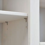 Тумба, 130х38х130, Ландхаус, белый комод, из массива дерева, с ящиками, для посуды и одежды, Dipriz