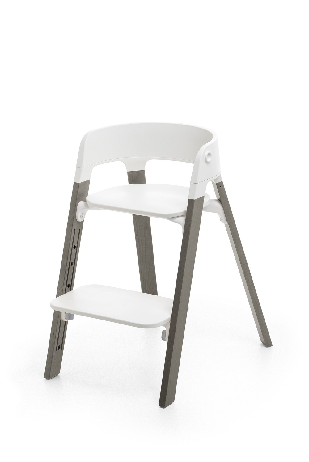 Стульчик Stokke Steps White Hazy Grey, туманно-серый