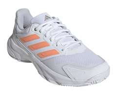 Женские Кроссовки теннисные Adidas CourtJam Control 3 W - cloud white/beam orange/crystal white