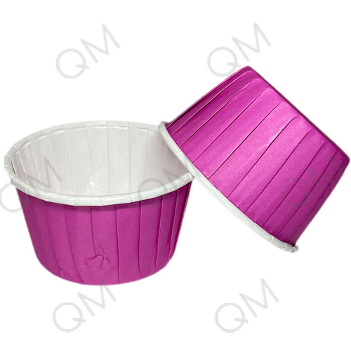 Pasticciere. Форма бумажная "Маффин" 50*40 мм (фиолетовая-белая) 50 шт