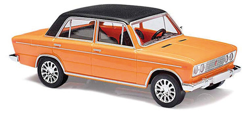 Автомобиль Lada 1600 с черной крышей, оранжевая (H0)