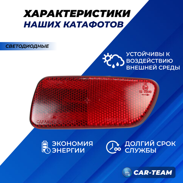 Диодные катафоты в задний бампер на Лада Калина 1 хэтчбек, Приора универсал