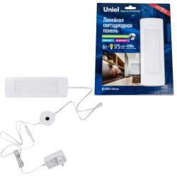 ULI-F43-6W-4200K-DIM SENSOR IP20 SILVER Панель линейная светодиодная ультратонкая. с бесконтактным выключателем. диммер.199.5х66.5х11мм. 175Lm. Серебристый. ТМ Uniel