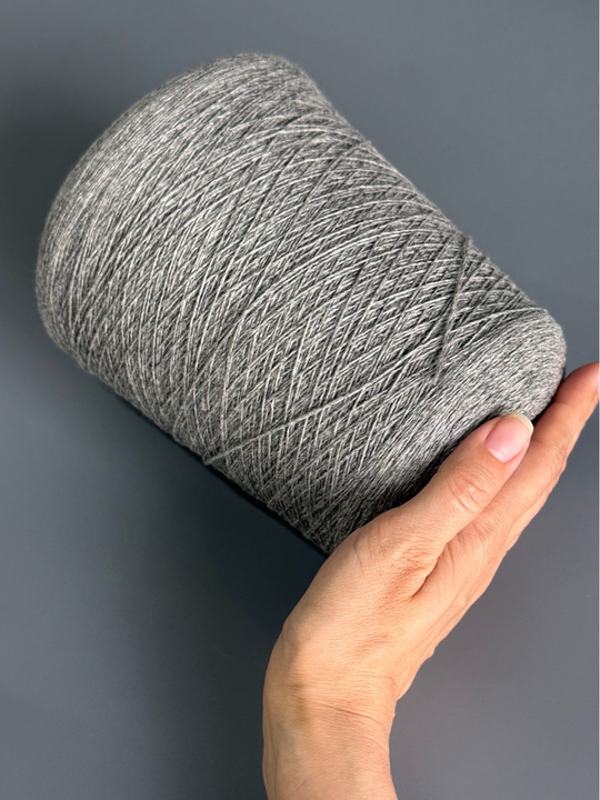 Пряжа Cariaggi Cashmere 100, 2х2/28 (100% кашемир), 700 м/ 100 гр, серый меланж