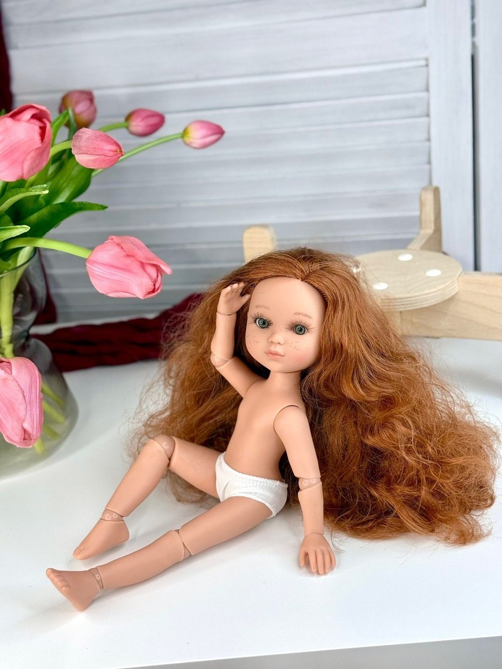 Кукла BERJUAN виниловая шарнирная 35см Ева (4820A8)