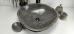 Раковина из речного камня RS6849 (60*52*15)