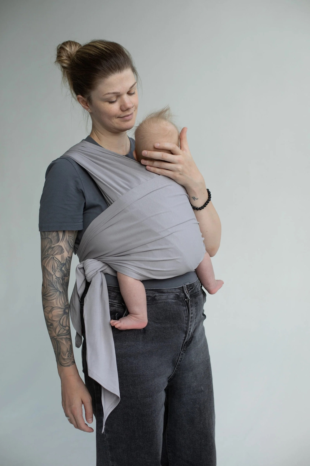 Трикотажный слинг QUICK HUGS, цвет Черничный пломбир