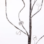 Ветка декоративная «Серебряная тайна» 64 см, Серебро