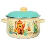 Кастрюля эмал конич 4,0л 1с46я Чайный домик