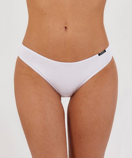 Женские трусы (2 шт.) слипы спорт Atlantic, хлопок, Basic 2BLP-580 белые