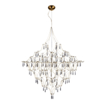 *SL6601.203.114 Светильник подвесной ST-Luce Золотистый/Прозрачный LED 114*0,5W 3000K GRAVETTA