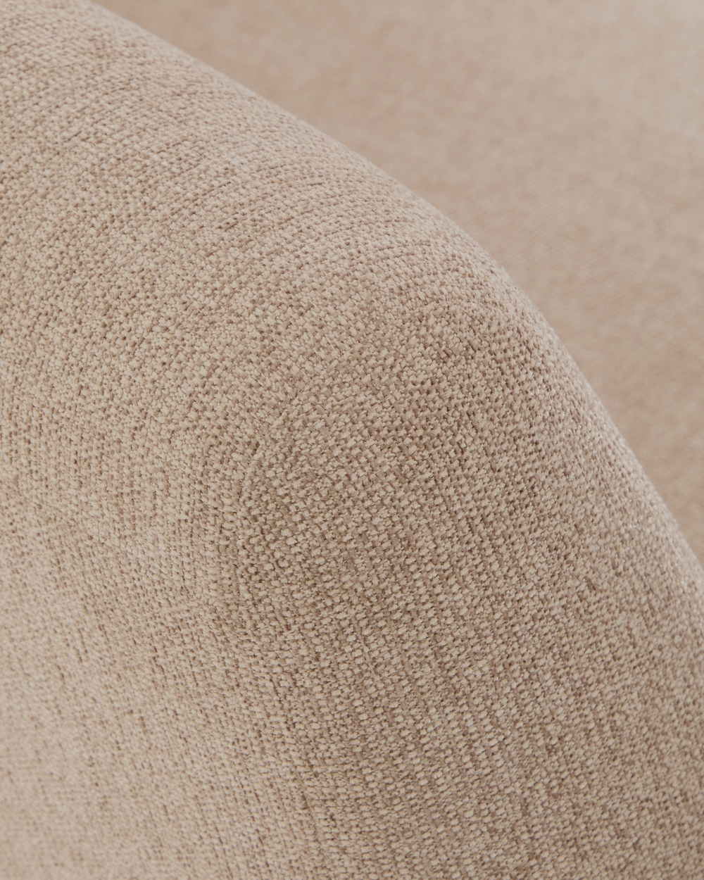 2-местный диван Amsen светло-коричневый с подлокотниками из шпона ореха