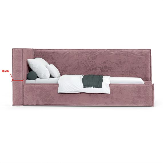 Кровать Bever ЛЕВАЯ 140 с подъемным механизмом - Nebby 220