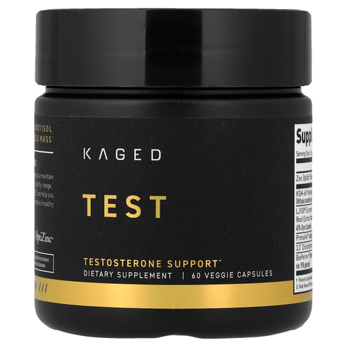 Kaged, Test, 60 растительных капсул