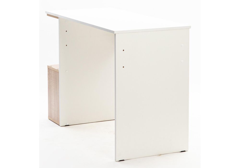 Письменный стол Дижон 110х50х75 белое тиснение / дуб сонома