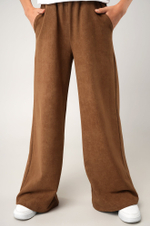 Брюки палаццо из футера для девочки Happyfox