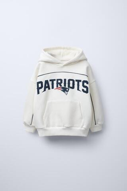 ZARA ХУДИ С ПРИНТОМ PATRIOTS © NFL, ЭКРЮ