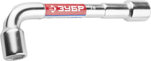 Ключ торцовый ЗУБР "Мастер" двухсторонний L-образный, проходной, 14мм