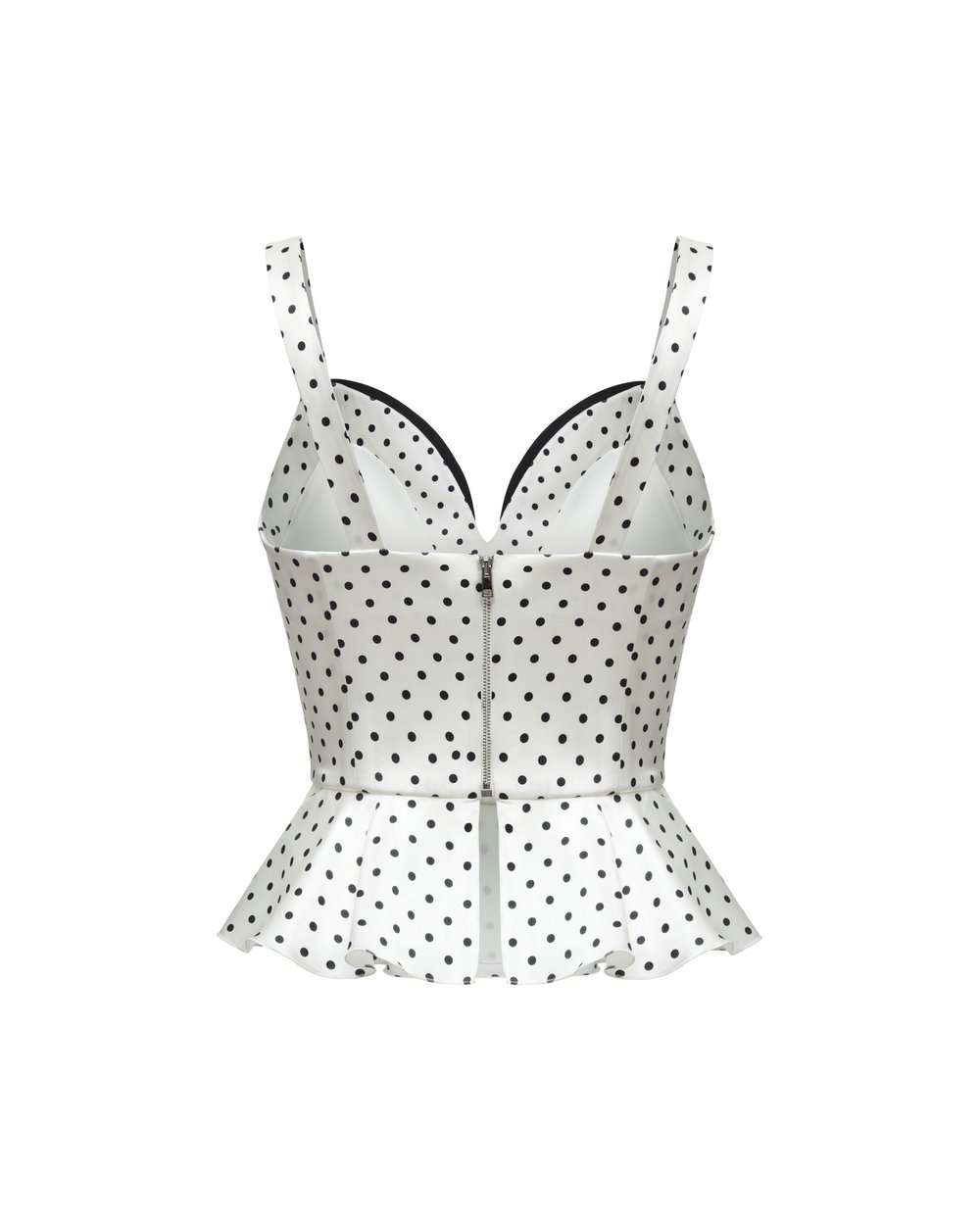 Корсет с баской из шелка