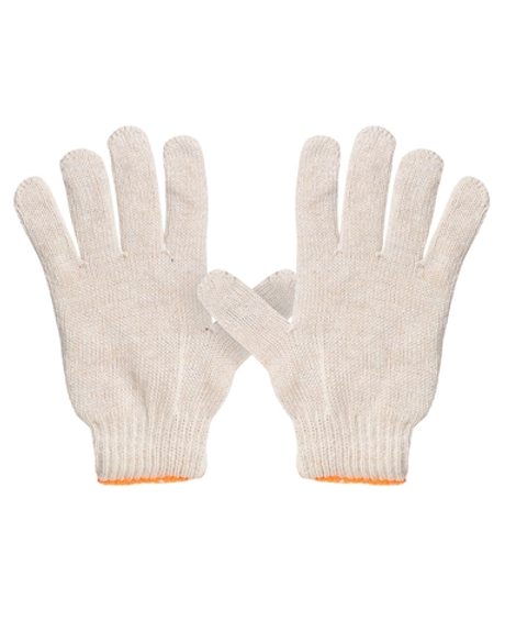 Перчатки х/б кругловязаные ЛЮКС 7,5 класс, р. 22, вес 48гр.,ручной оверлок, кратно 10 пар(х250)