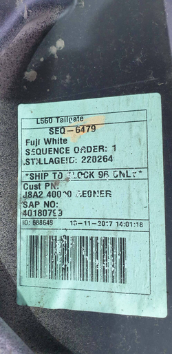 Дверь багажника Land Rover Range Rover Velar lR110352