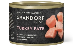 Grandorf Fresh Монопротеиновые консервы из индейки для собак всех пород