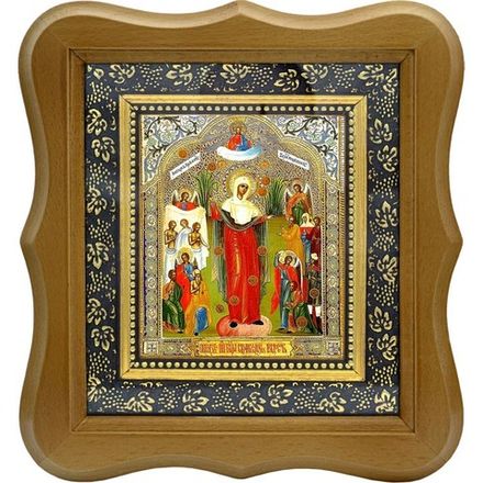 Икона Божьей Матери Всех скорбящих радость на холсте.