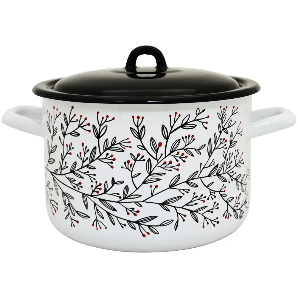 Кастрюля эмалированная 4,3л «Таинственный сад» 16141/6Чр