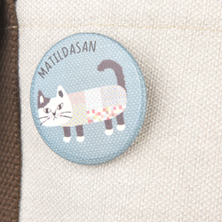 Сумка тоут с кошкой MATILDAsan, через плечо, светлая, 25-8028-1, KUSUGURU