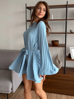 Платье летнее короткое с поясом