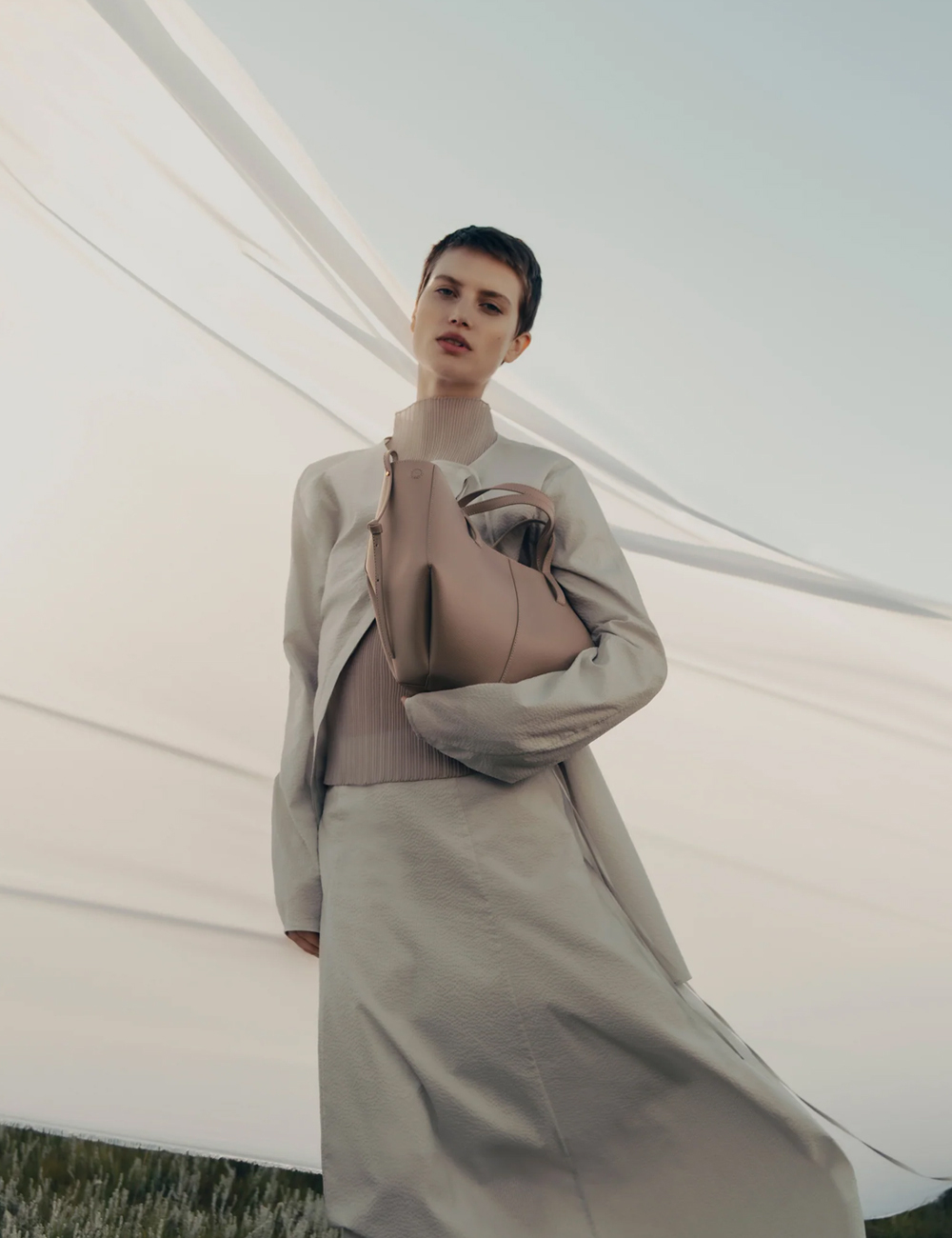 Polene Cyme Mini Edition Textured Taupe (Polene-CM-ETT)