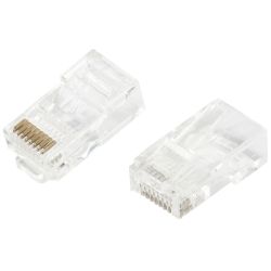 Джек RJ-45 ЭРА RJ-1 8P8C CAT 5e упаковка 100 шт | Разъёмы, переходники, ТВ делители