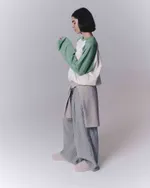 Брюки One Two Striped Baggy Pants Grey