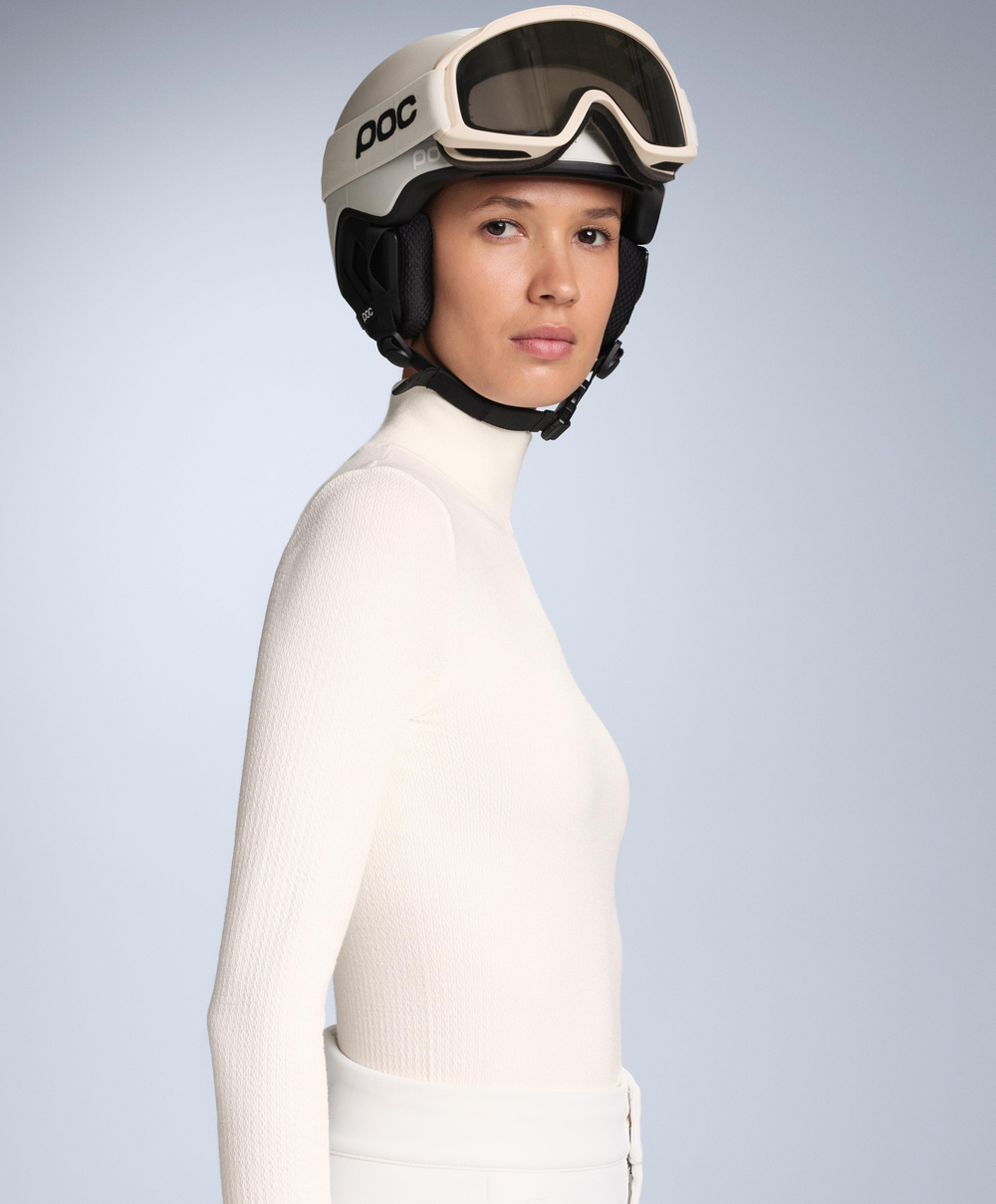 Oysho Бесшовная футболка из мериносовой шерсти, базовый слой, светло-бежевый